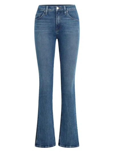 Shop Hudson Women's Barbara High-rise Slit Baby Bootcut Jeans In Lottery