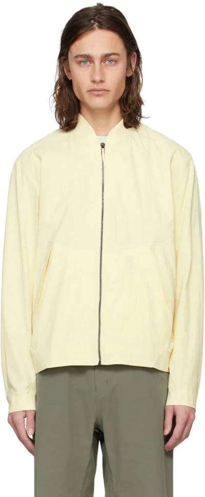 Shop Veilance Yellow Diode Bomber Jacket In Oat