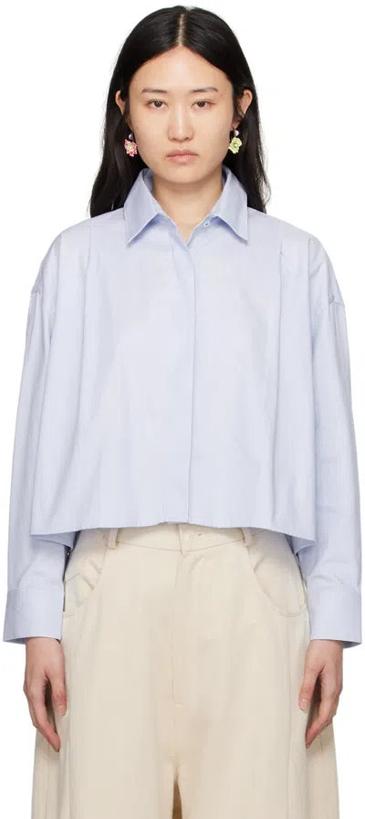 Shop Cordera Blue Striped Shirt In Classic Blue