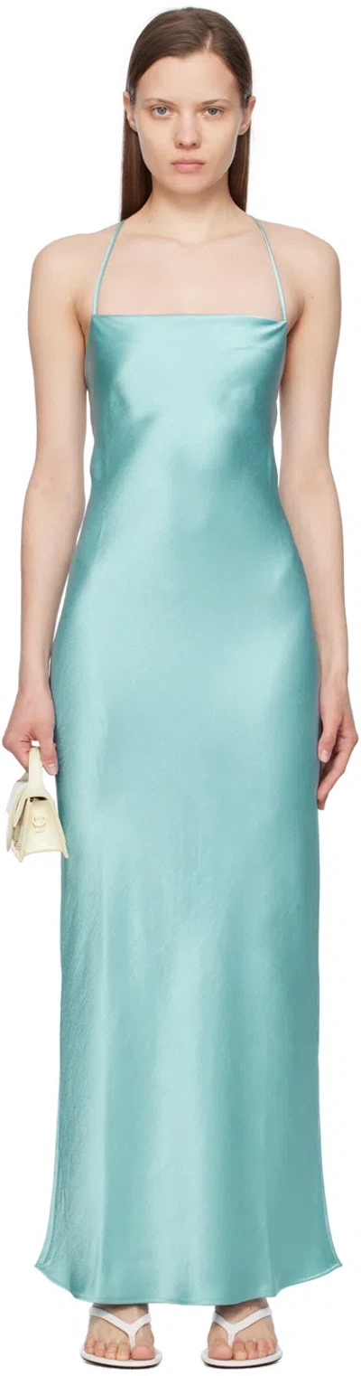 Shop Bec & Bridge Blue 'the Dreamer' Maxi Dress In Sea Spray