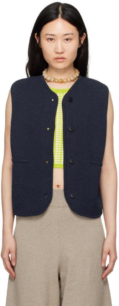 Shop Cordera Navy Waistcoat Vest