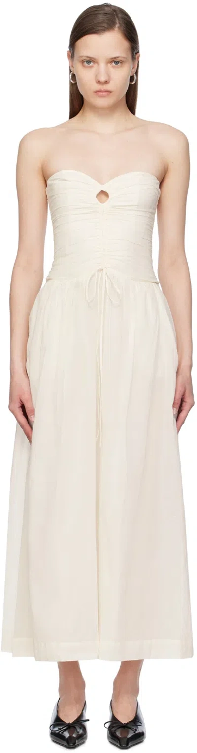 Shop Bec & Bridge Off-white Palmer Maxi Dress In Ivory