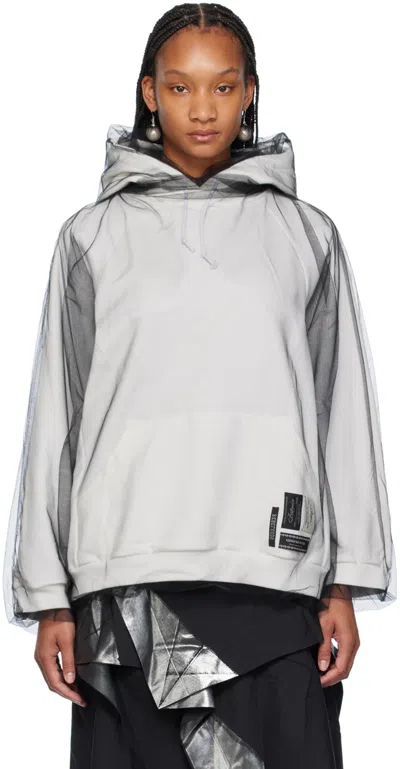Shop Undercover White Layered Hoodie