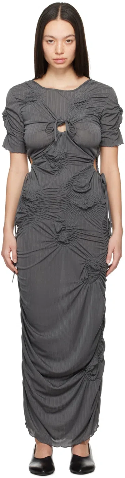 Shop J.kim Gray Markiza Maxi Dress In Dark Grey