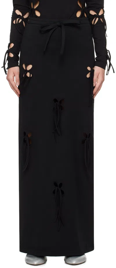 Shop J.kim Black Petal Maxi Skirt
