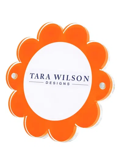 Shop Tara Wilson Designs Daisy Photo Frame In Orange