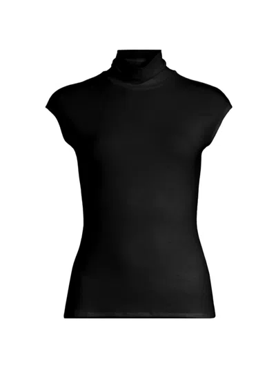 Shop Capsule 121 Women's Mock Turtleneck Knit Top In Black