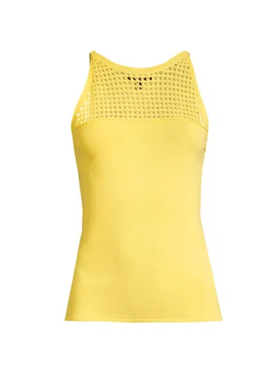 Shop Capsule 121 Women's The Compass Knit Sleeveless Sweater In Yellow