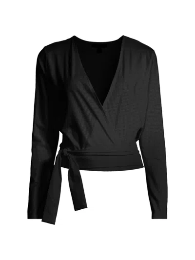 Shop Capsule 121 Women's The Surface Tie-waist Blouse In Black