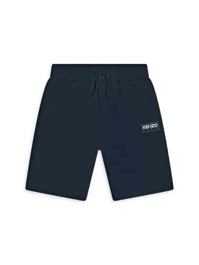 Shop Kenzo Little Boy's & Boy's Fleece Bermuda Shorts In Navy