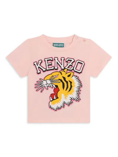 Shop Kenzo Baby's & Little Kid's Graphic Logo Cotton T-shirt In Veiled Pink
