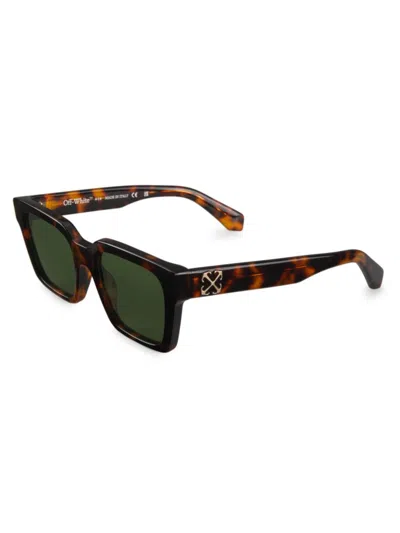 Shop Off-white Men's 53mm Branson Sunglasses In Havana Green