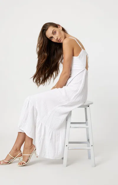 Shop Mavi Woven Maxi Dress In White