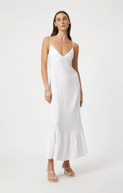 Mavi Woven Maxi Dress In White In White