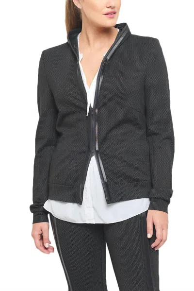 Shop Beate Heymann Colon Zip Jacket In Black In Grey