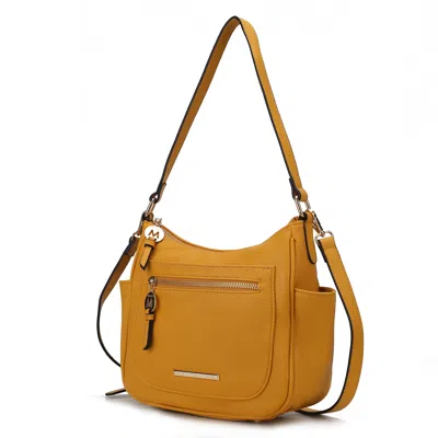 Shop Mkf Collection By Mia K Wally Vegan Leather Shoulder Handbag In Yellow