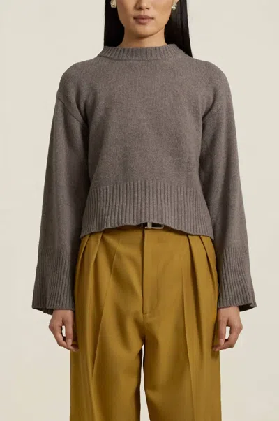Shop Kallmeyer Paloma Sweater In Taupe Recycled Cashmere In Beige