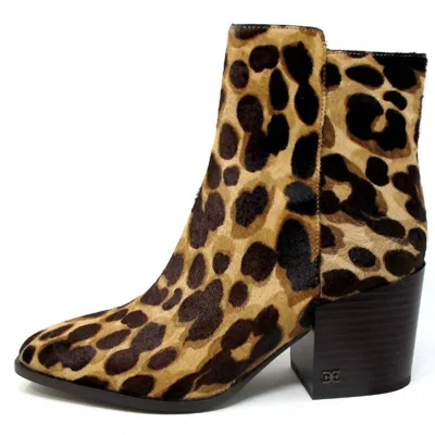 Shop Sam Edelman Cari Ankle Bootie In Leopard In Brown