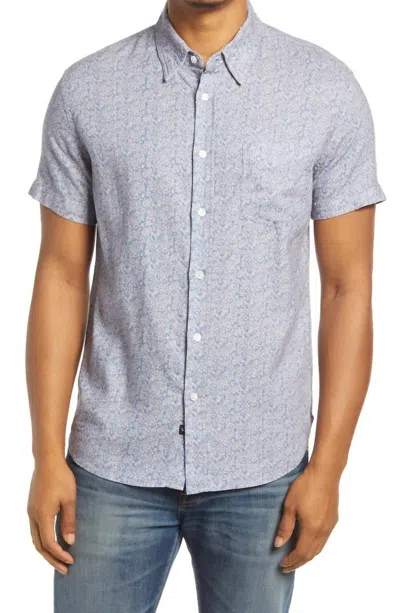 Shop Rails Carson Button Down Shirt In Flora Bloom In Grey