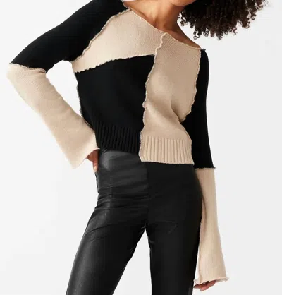 Shop Steve Madden Rylee Sweater In New Taupe In Black