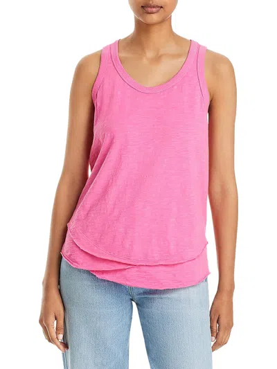 Shop Wilt Womens Distressed Cotton Top In Pink