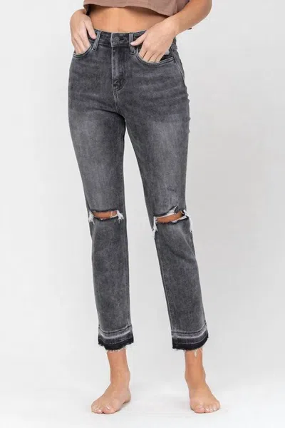 Shop Flying Monkey Ashton Jeans In Black Washed In Grey