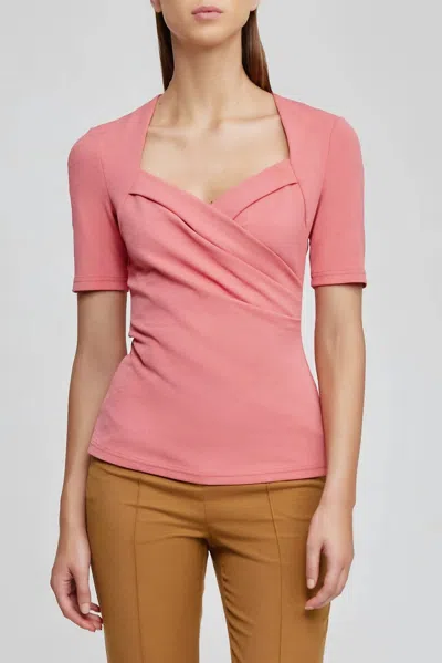 Shop Acler Marwood Top In Pansy Pink
