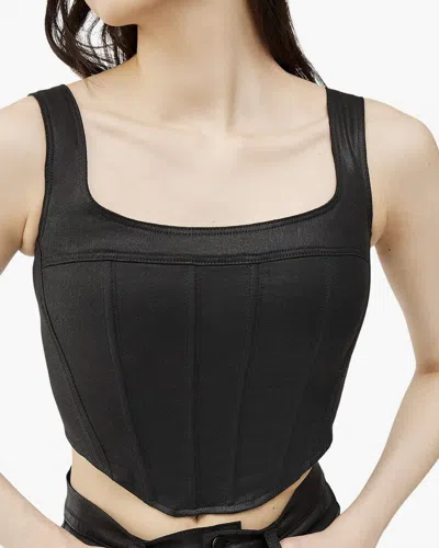 Shop Dl1961 - Women's Corset In Black Coated (ultimate Knit Coated)