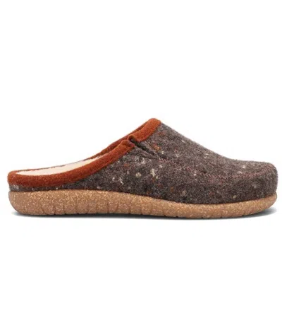 Shop Taos Women's Wooltastic Slippers In Chocolate Speckled In Brown