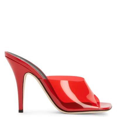 Shop Giuseppe Zanotti Earthshine Plexy In Red