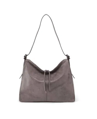 Shop Hobo Valley Shoulder Bag In Titanium In Grey