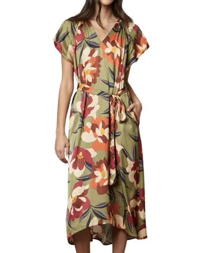 Shop Velvet By Graham & Spencer Francine Dress In Hydrangea In Multi