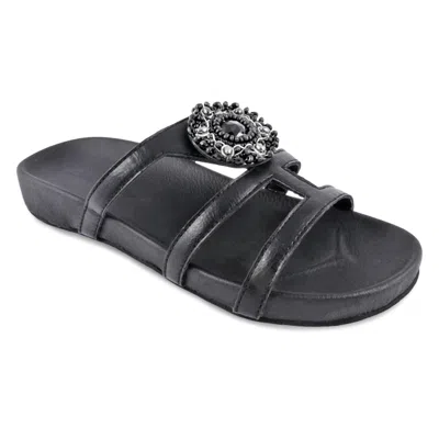 Shop Lindsay Phillips Alba Flip Flops In Black In Grey