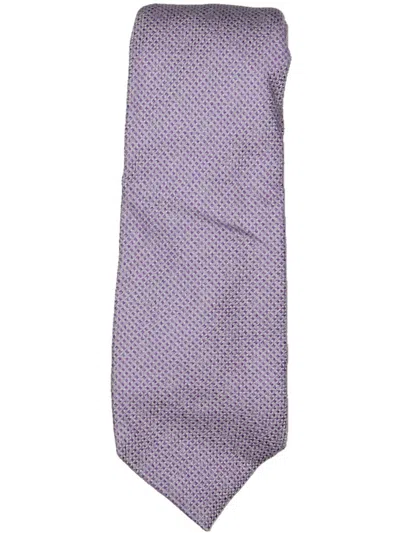 Shop Ledbury The Ellory Mens Silk Business Neck Tie In Purple