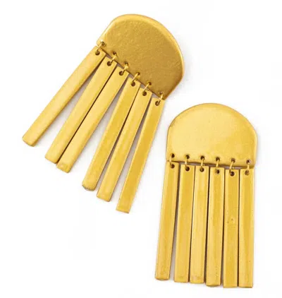 Shop Sunshine Tienda Women's Beachcomber Earrings In Metallic Gold