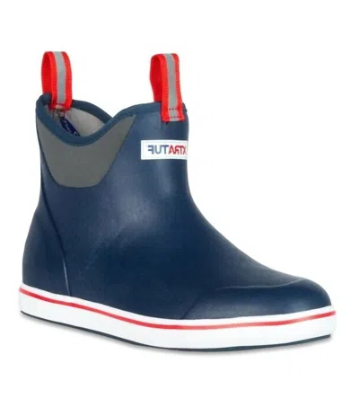 Shop Xtratuf Men's 6 In Ankle Deck Boot In Navy/red In Blue