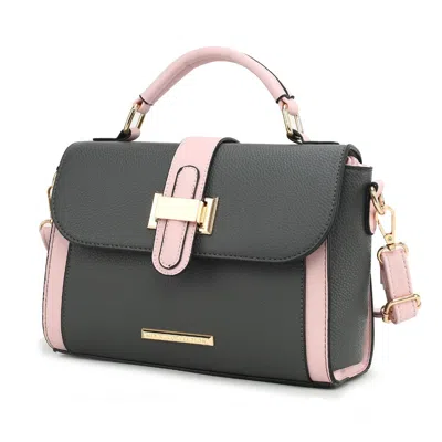 Shop Mkf Collection By Mia K Willa Color-block Vegan Leather Women's Shoulder Bag In Pink