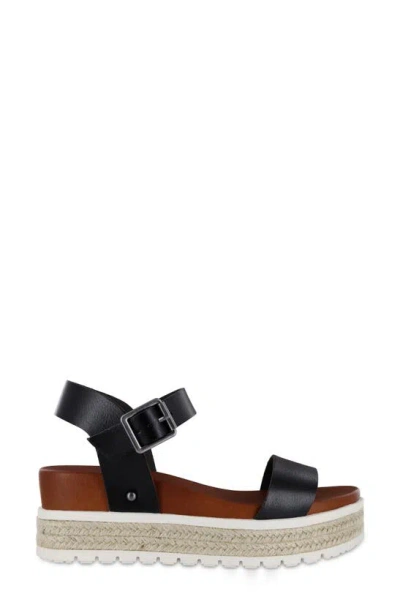 Shop Mia Kasandra Platform Sandal In Black Bona