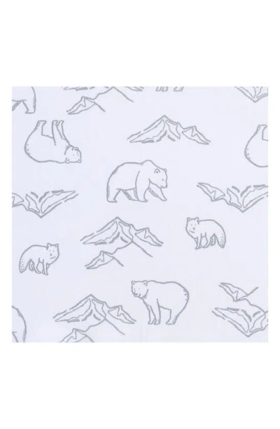 Eddie Bauer Smokey Bear Camp 200 Thread Count 100% Cotton Percale Sheet Set In Grey