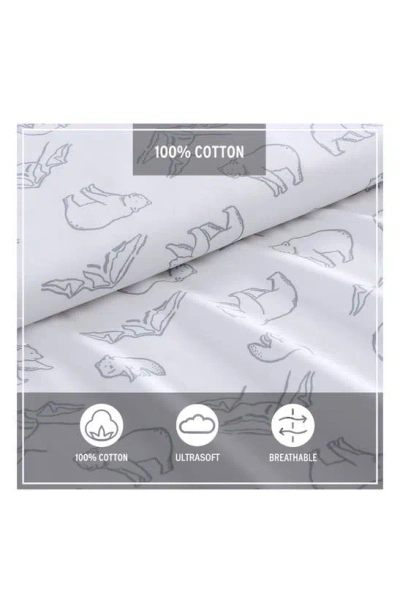 Shop Eddie Bauer Smokey Bear Camp 200 Thread Count 100% Cotton Percale Sheet Set In Grey
