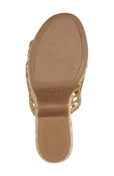 Shop Marc Fisher Ltd Hollis Platform Sandal In Gold