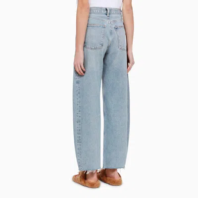 Agolde Low Curve Rigid Mid-rise Tapered Jeans In Force