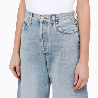 Agolde Low Curve Rigid Mid-rise Tapered Jeans In Force