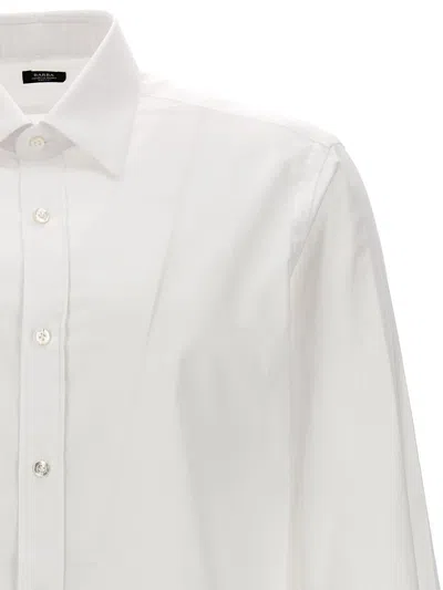 Shop Barba Micro Operated Shirt In White