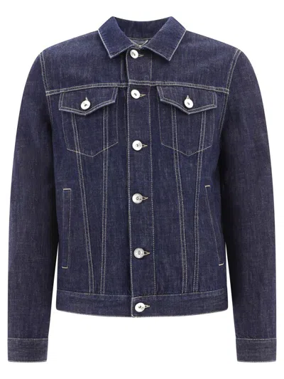 Shop Brunello Cucinelli Lightweight Denim Four-pocket Jacket In Blue