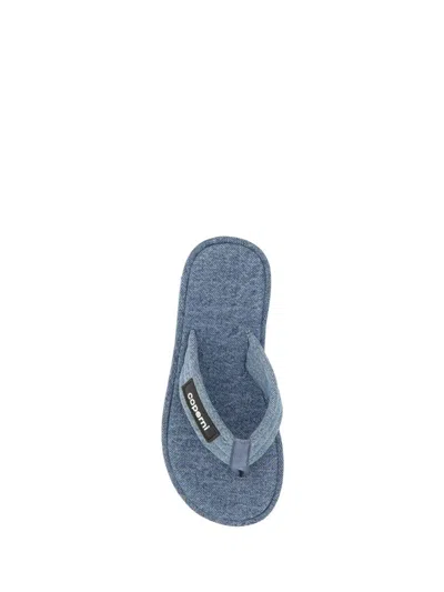 Shop Coperni Sandals In Washed Blue
