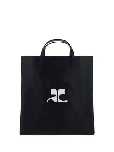 Shop Courrèges Handbags In Black