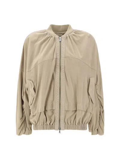 Shop D'amico Jackets In Camox Washed & Waxed Beige
