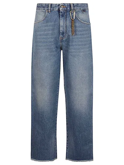 Shop Darkpark Relaxed Fit Denim Jeans In Blue