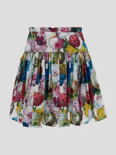 Shop Dolce & Gabbana Skirts In Fiorenotturno